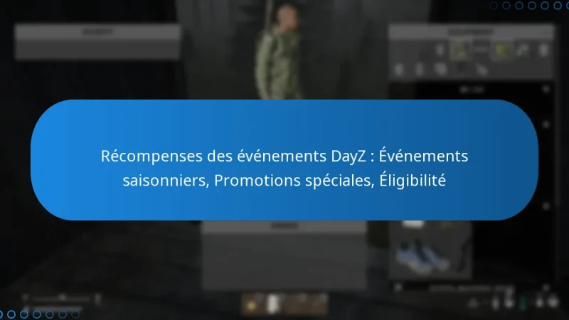 Récompenses des événements DayZ : Événements saisonniers, Promotions spéciales, Éligibilité